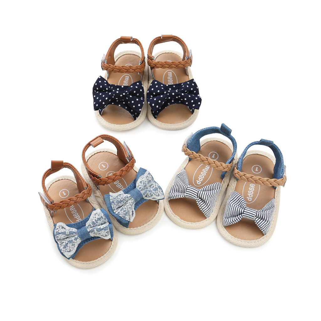 Lace Baby Toddler Cloth Sole Sandals