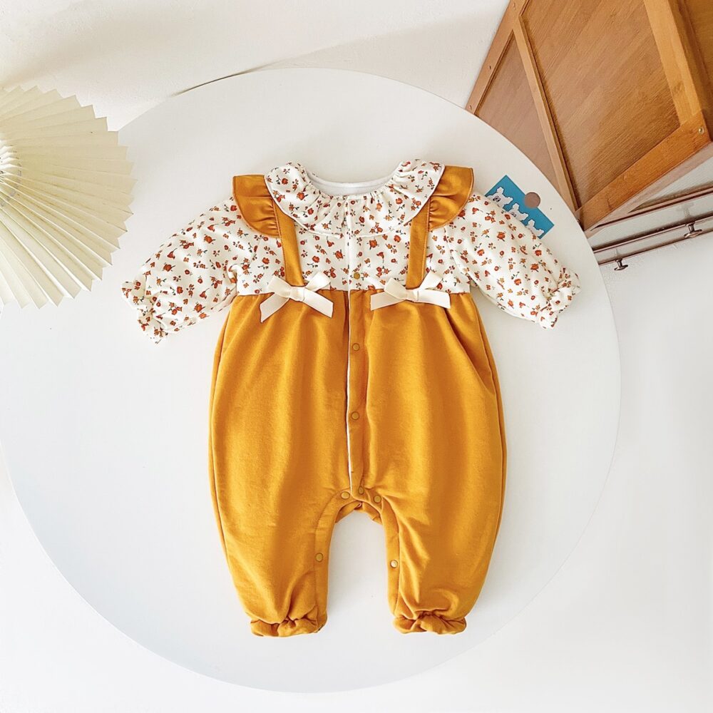 Baby Onesie Fake Two-piece Romper Cotton