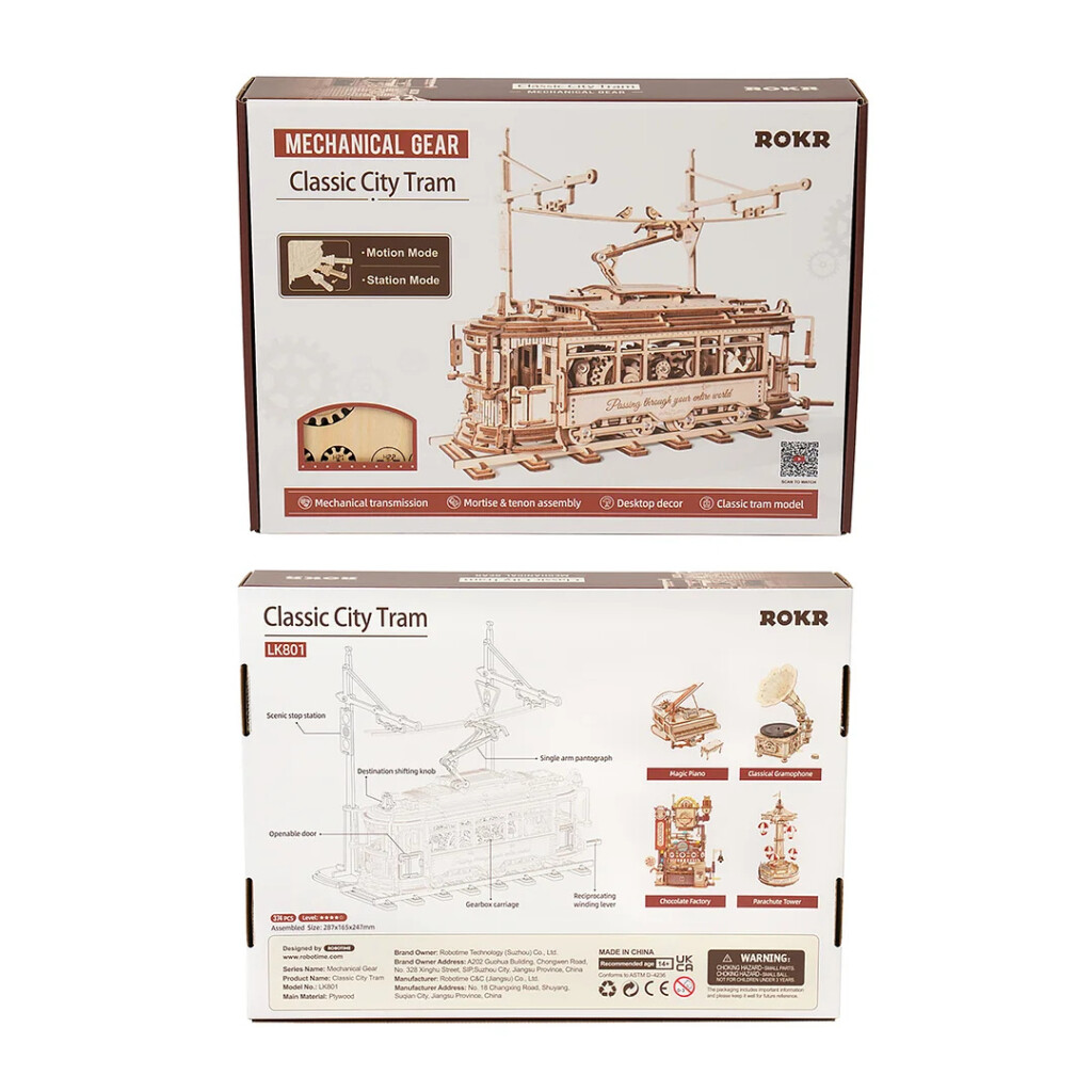 Rokr Classic City Tram 3D Wooden - Image 5