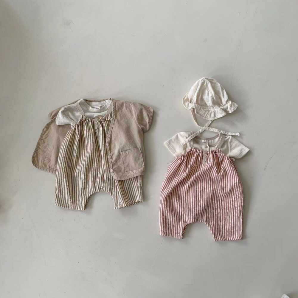 Infant Thin Vertical Striped Suspender - Image 2