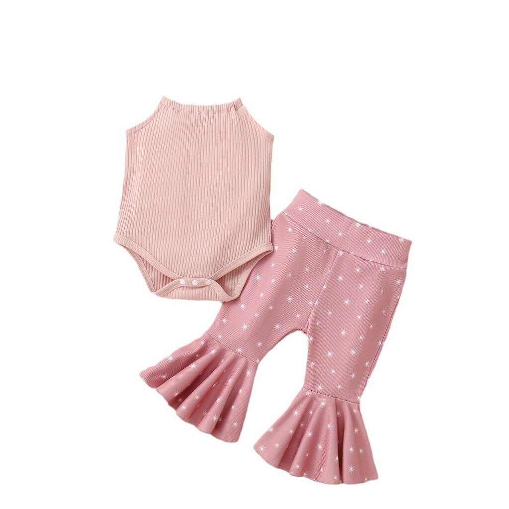 Infant Chilren Waistcoat Bell-bottom High-Waisted & Elegant Pants Suit - Image 5