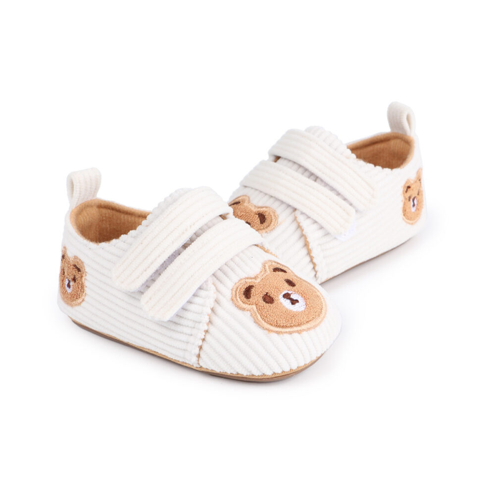 Corduroy Cartoon Bear Baby Baby Lightweight & Comfortable Shoes - Image 10