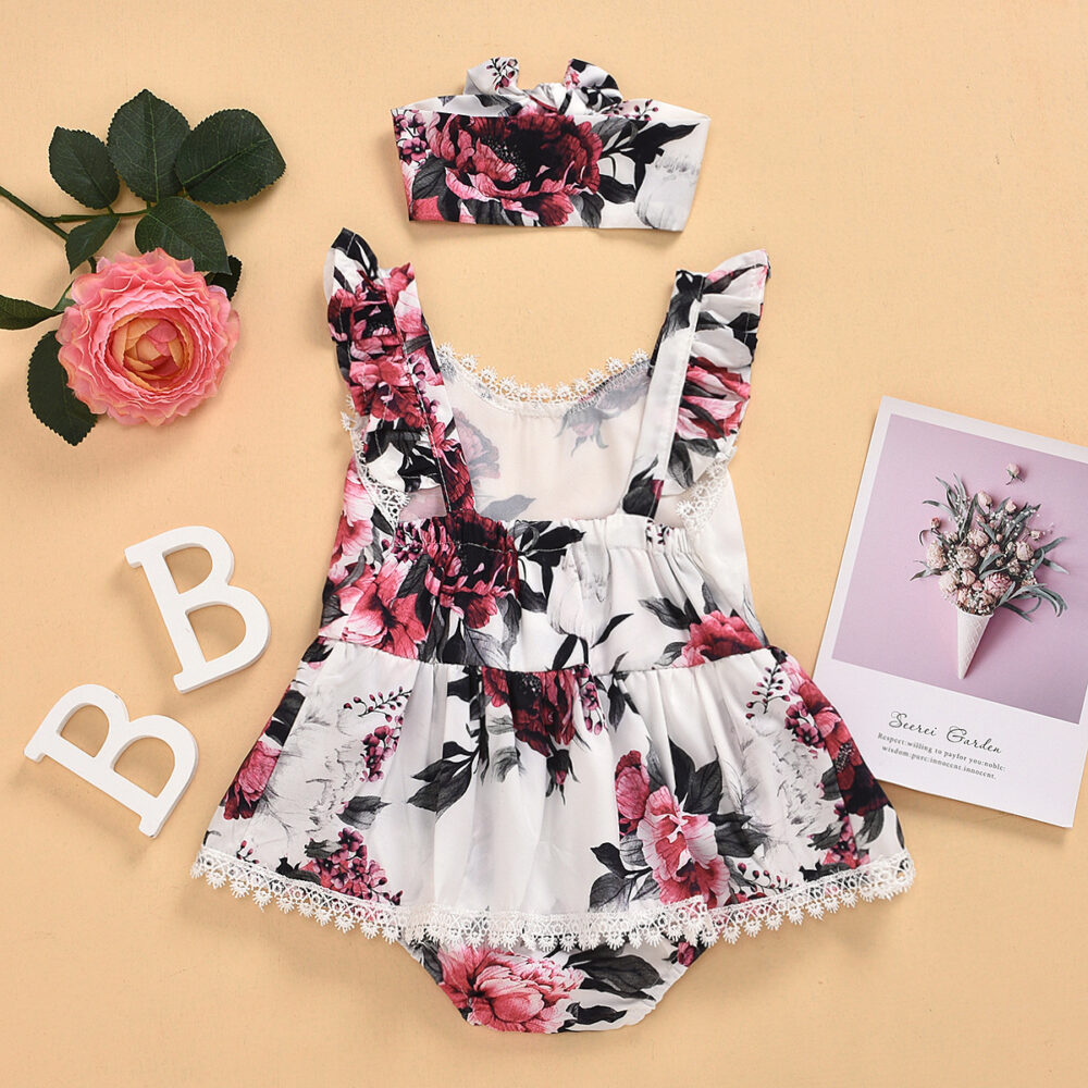 Baby print jumpsuit