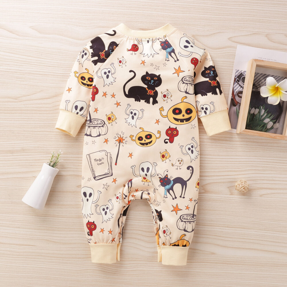 Halloween print baby jumpsuit - Image 2