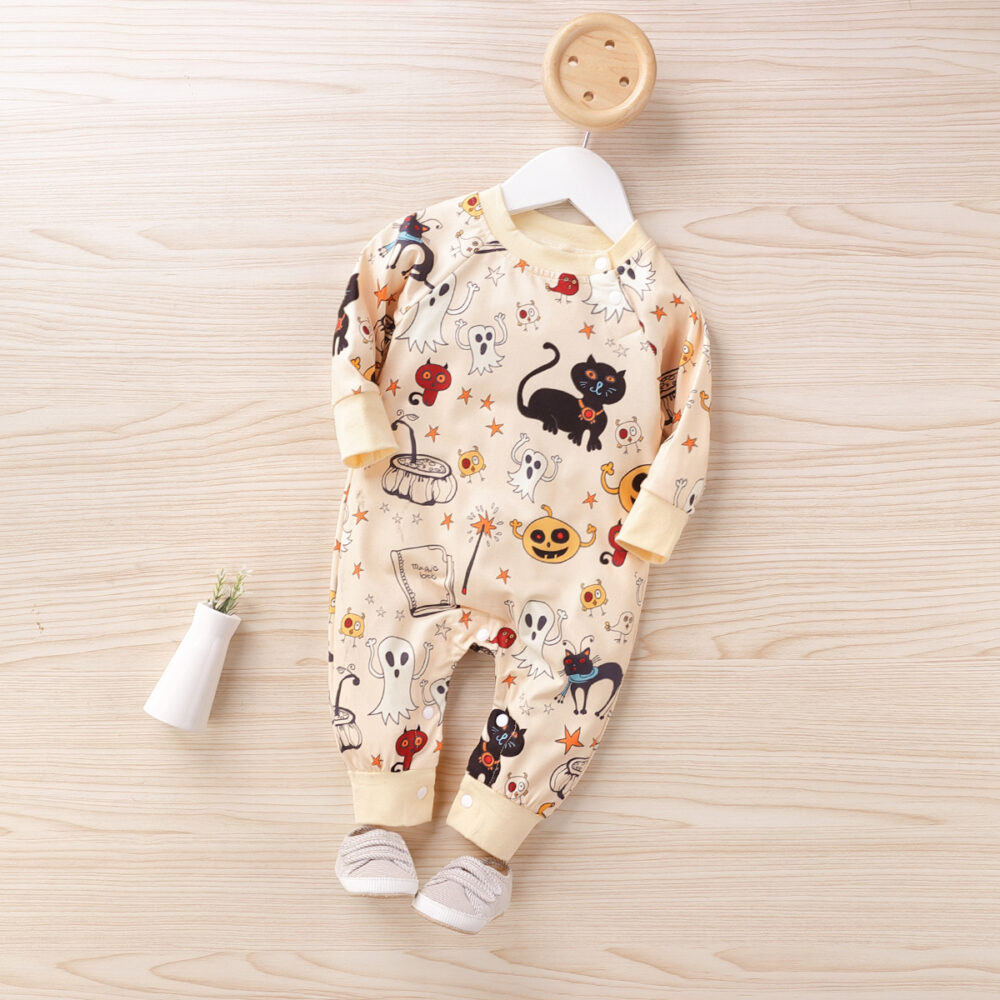 Halloween print baby jumpsuit - Image 4