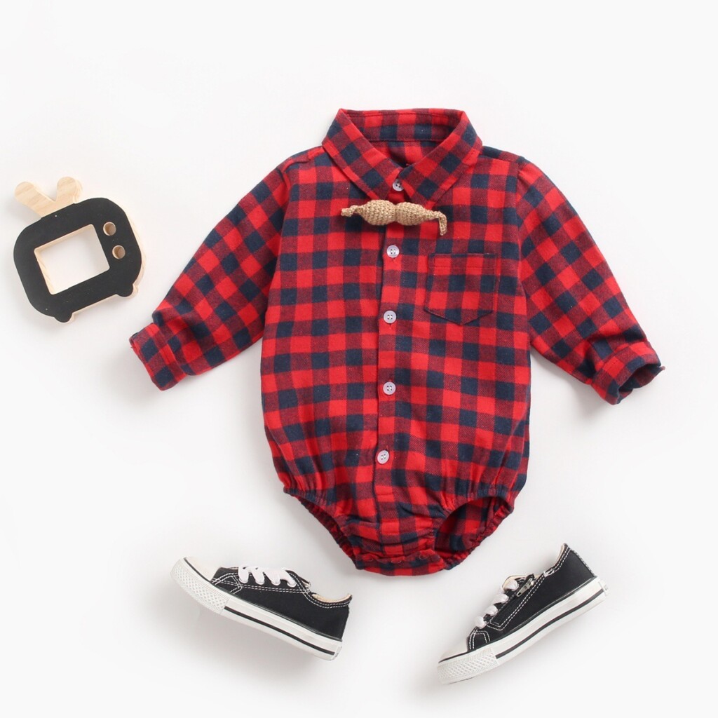 Infant Clothing and Plaid - Image 2