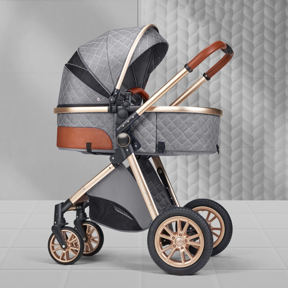 Ultra-Lightweight 2-in-1 Baby Stroller – Foldable,