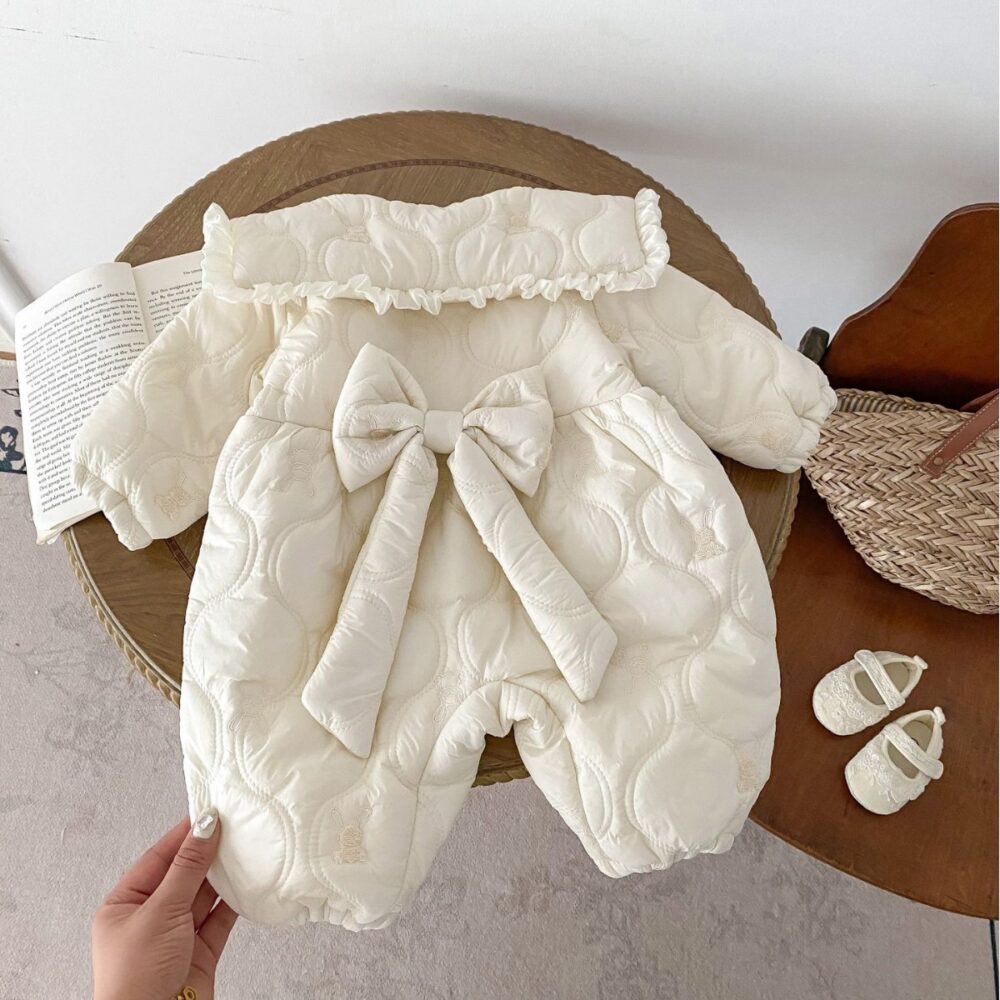 Newborn Jumpsuit Fleece-lined Quilted - Image 3