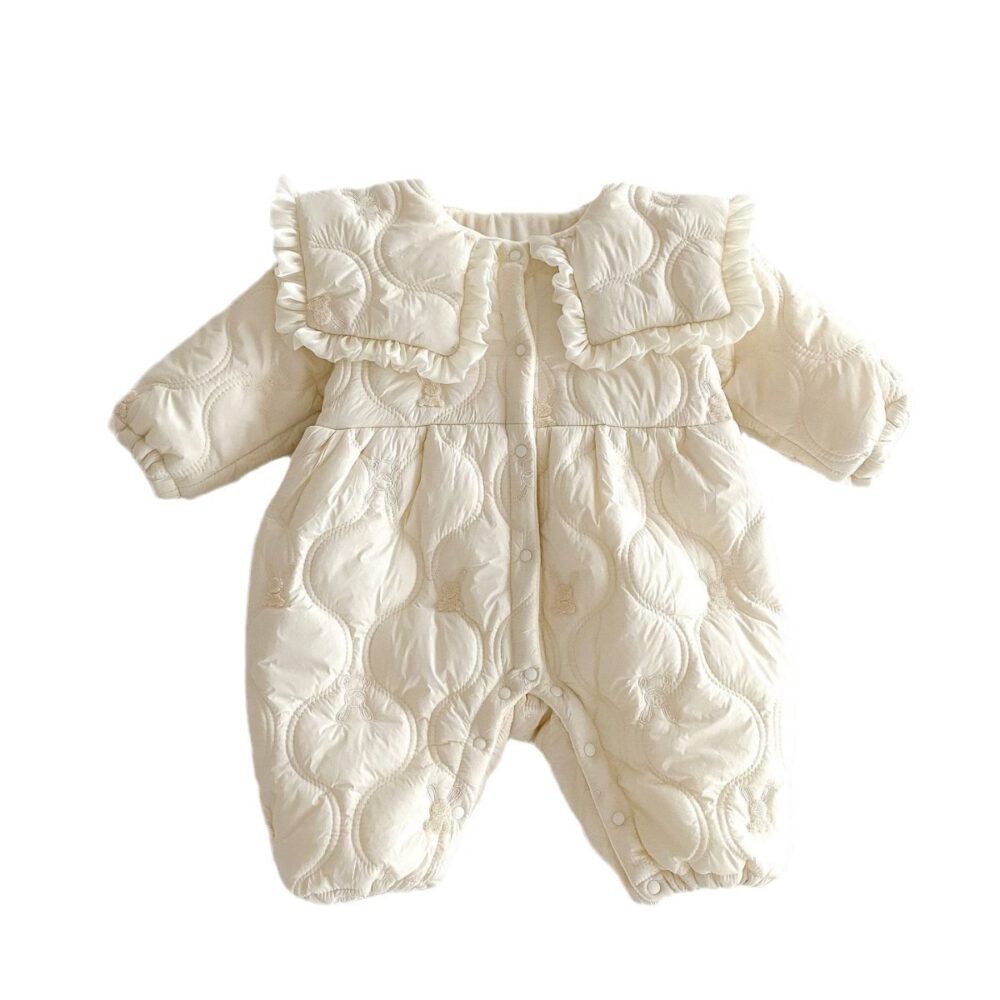 Newborn Jumpsuit Fleece-lined Quilted - Image 5