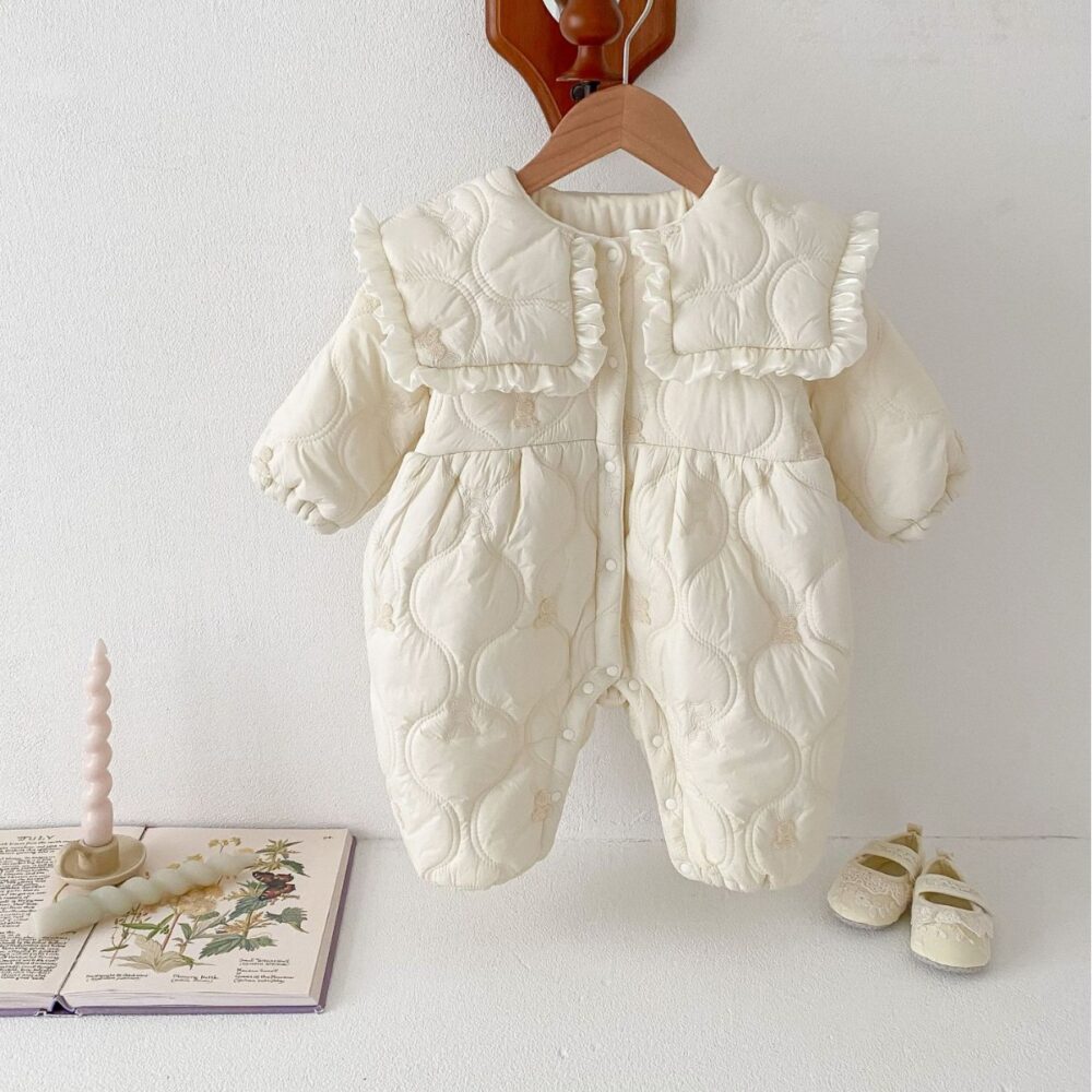 Newborn Jumpsuit Fleece-lined Quilted