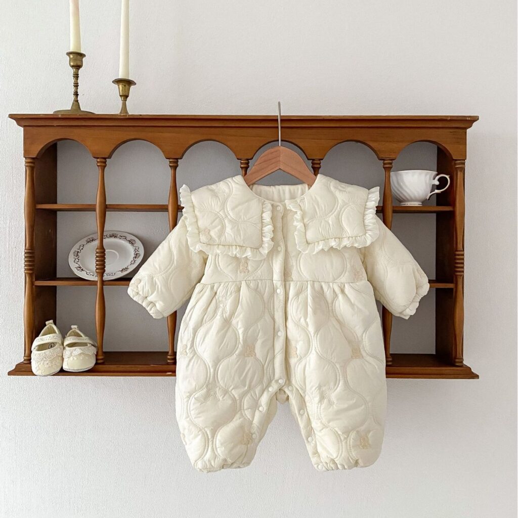 Newborn Jumpsuit Fleece-lined Quilted - Image 4