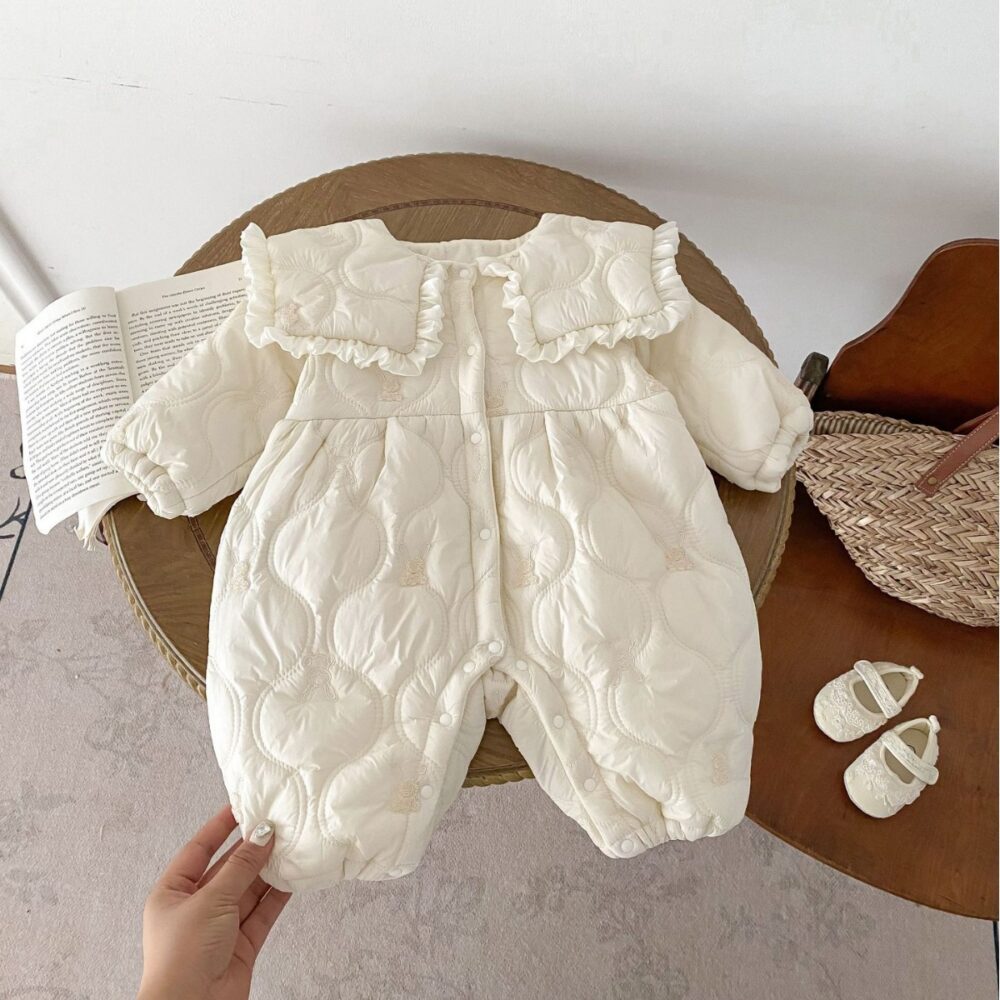 Newborn Jumpsuit Fleece-lined Quilted - Image 2