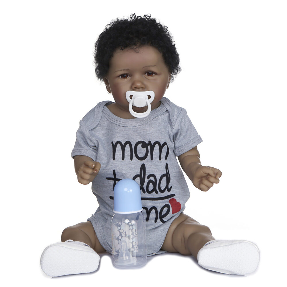 22inch Reborn Toddler Doll Black Saskia Toddler Boy - Image 4