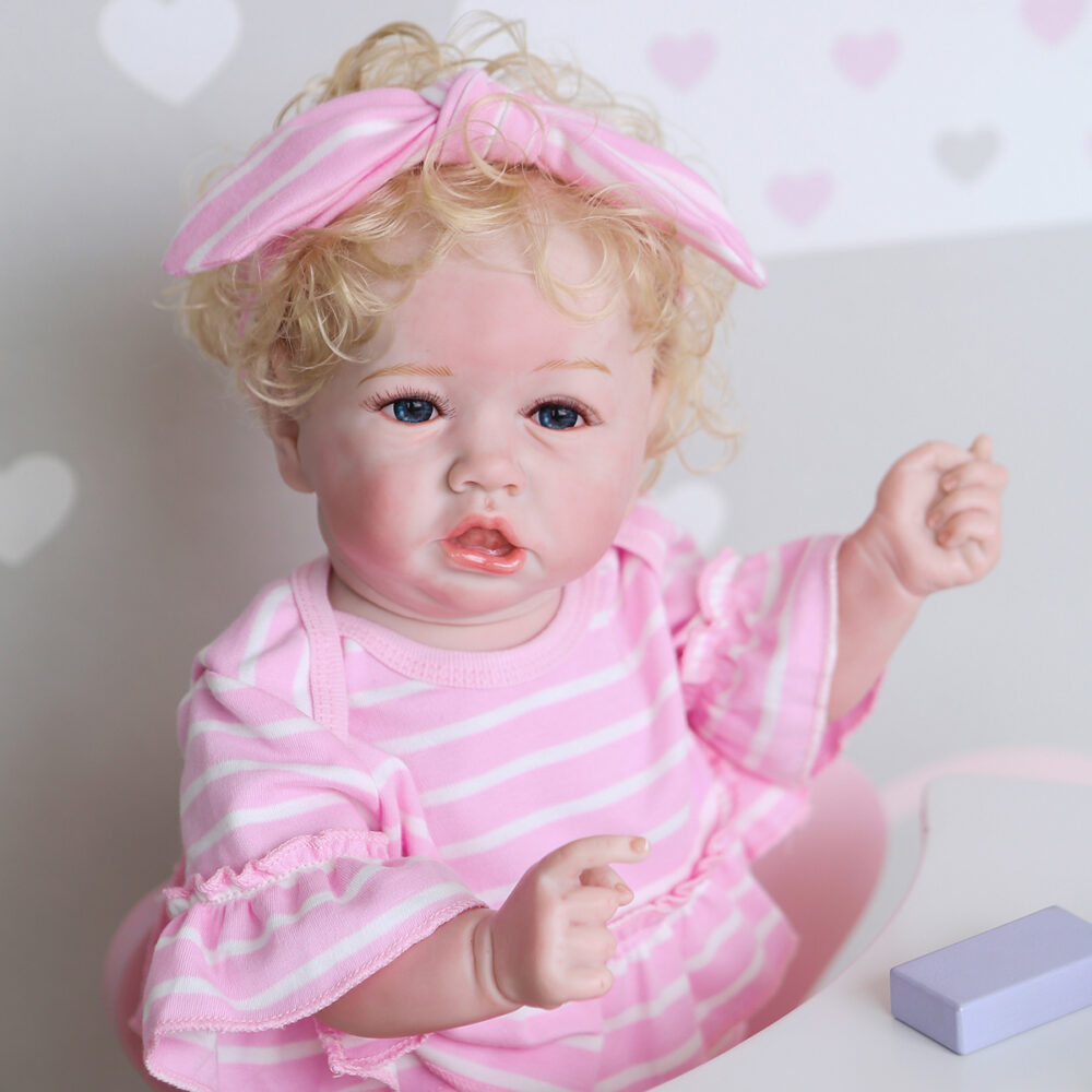 Reborn Toddler Full Body Silicone Reborn Toddler Full Body Silicone Simulation Doll Saskia - Image 5