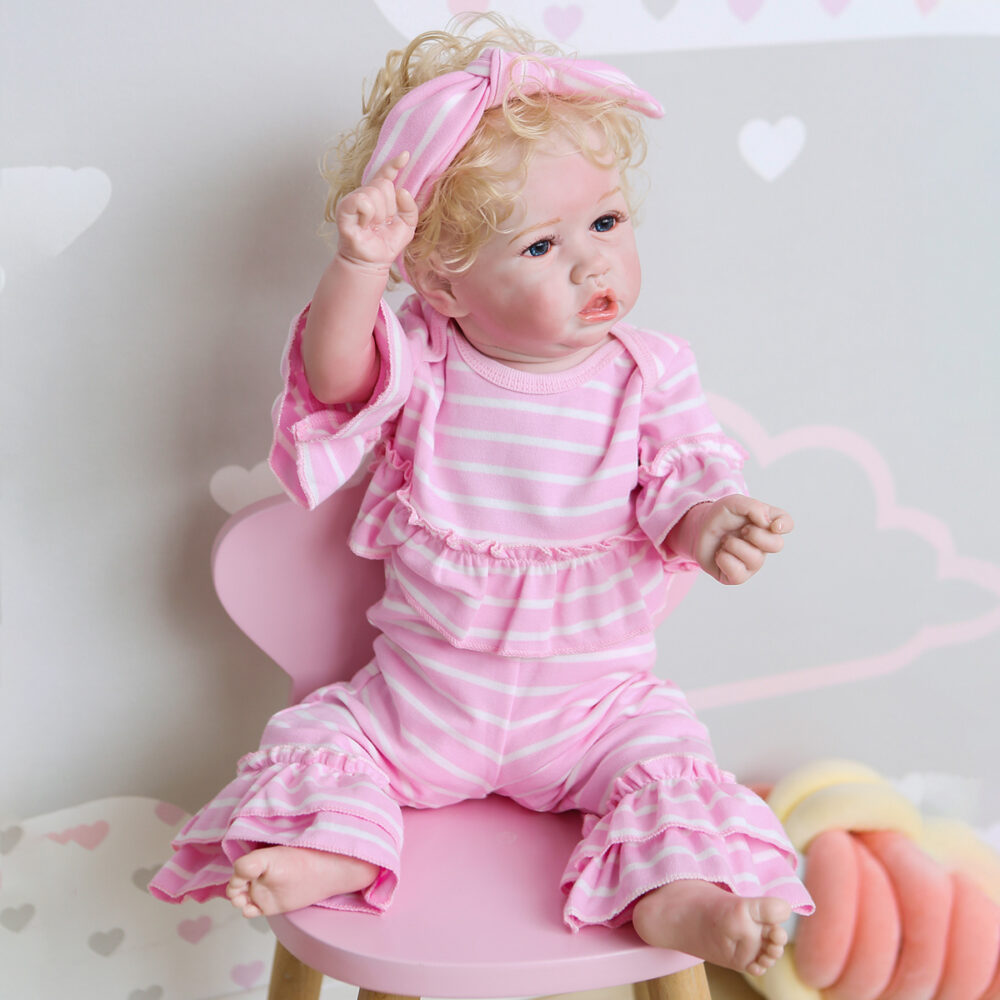 Reborn Toddler Full Body Silicone Reborn Toddler Full Body Silicone Simulation Doll Saskia - Image 4