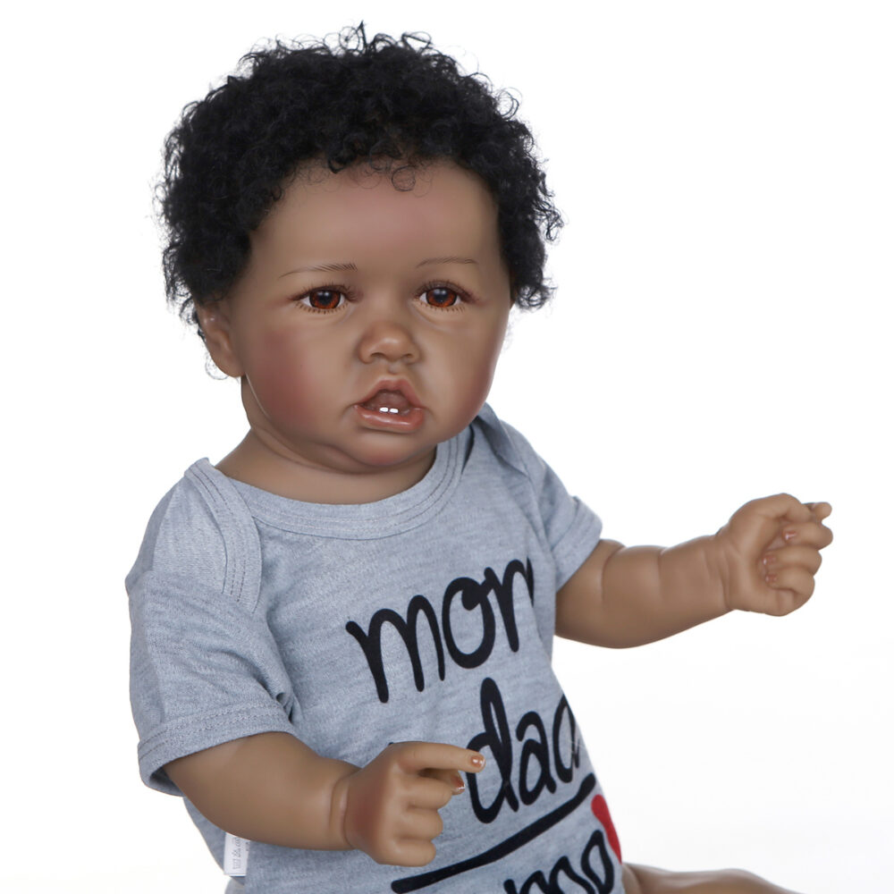 22inch reborn toddler doll black saskia toddler boy - Image 4